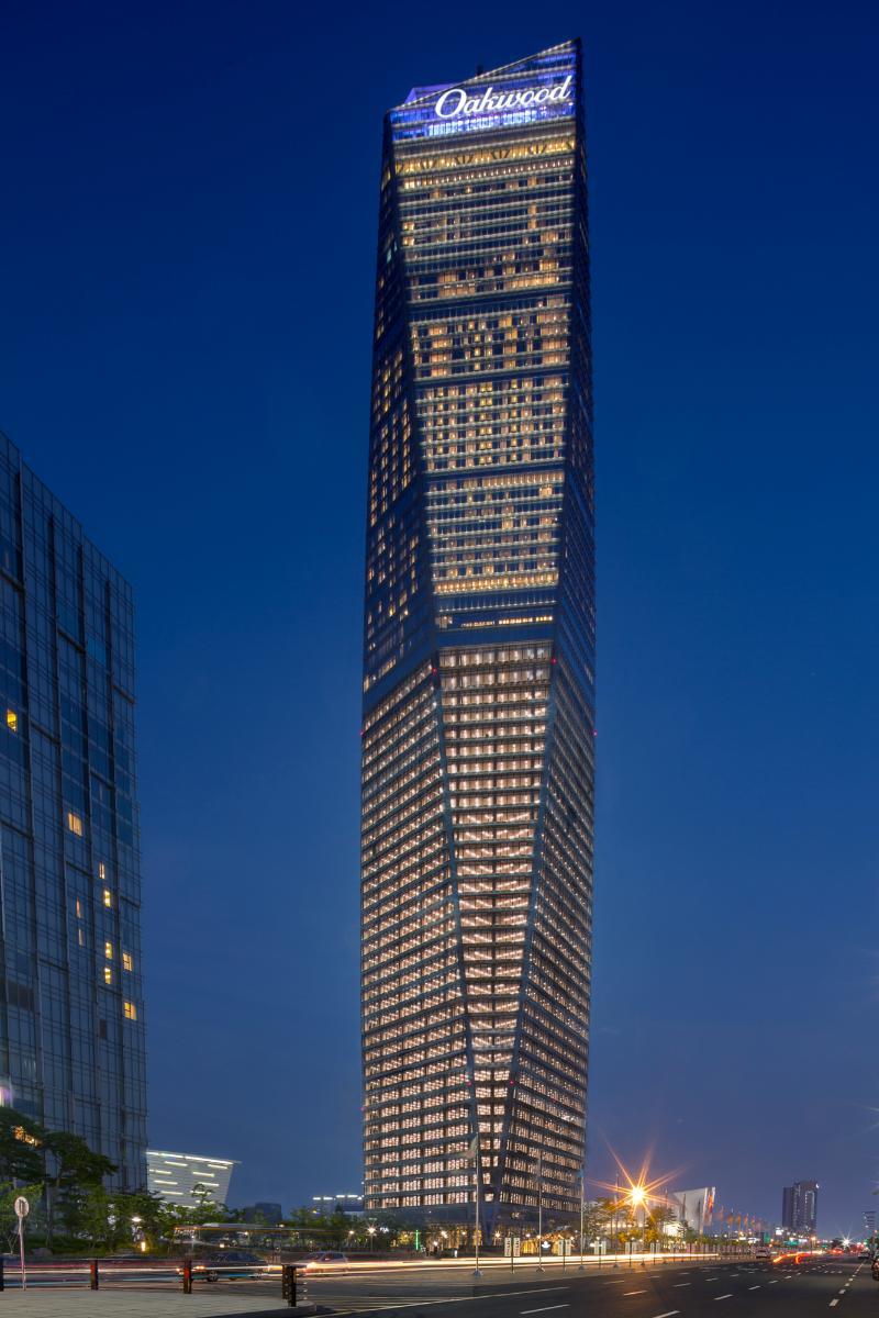 Апарт отель Oakwood Premier Инчон Экстерьер фото